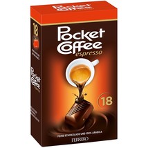 POCKET COFFEE espresso shot in chocolate pralines EX.-5.26-24 FREE SHIPPING - $15.35