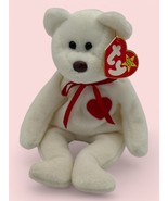 TY Beanie Baby Valentino Bear 1994 PVC Pellets Tag Errors RARE Star Sticker - $67.72 CAD