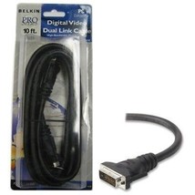 BELKIN 10 ft. (3m) Dual Link DVI-D Cable (M/M) 9.9 Gpbs - £23.18 GBP