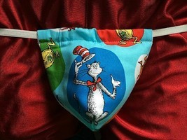 New Sexy Mens DR SUESS Book Reading Gstring Thong Male Lingerie Underwear - £14.20 GBP