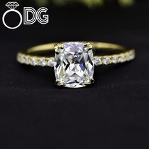 Women’s 2 Carat Cushion Cut Moissanite Engagement Ring – Hidden Halo Design - $4,170.00 MXN