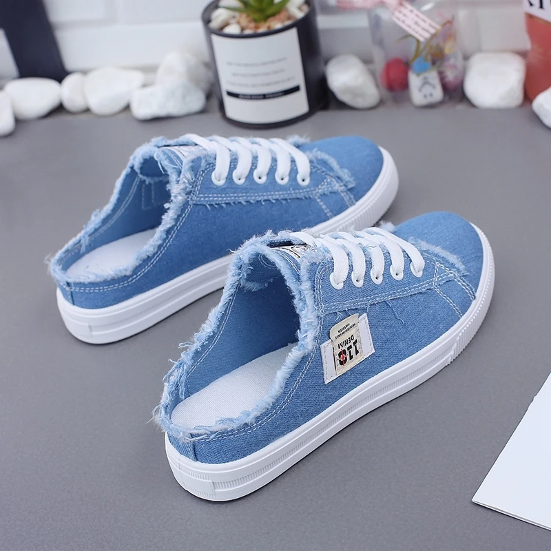New 2024 Spring Summer Women Canvas Shoes flat sneakers women casual shoes low u - £122.17 GBP