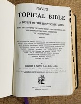 Vtg Nave&#39;s Topical Bible Black Orville J. Nave Southwestern Company 1962 Christ - £10.67 GBP