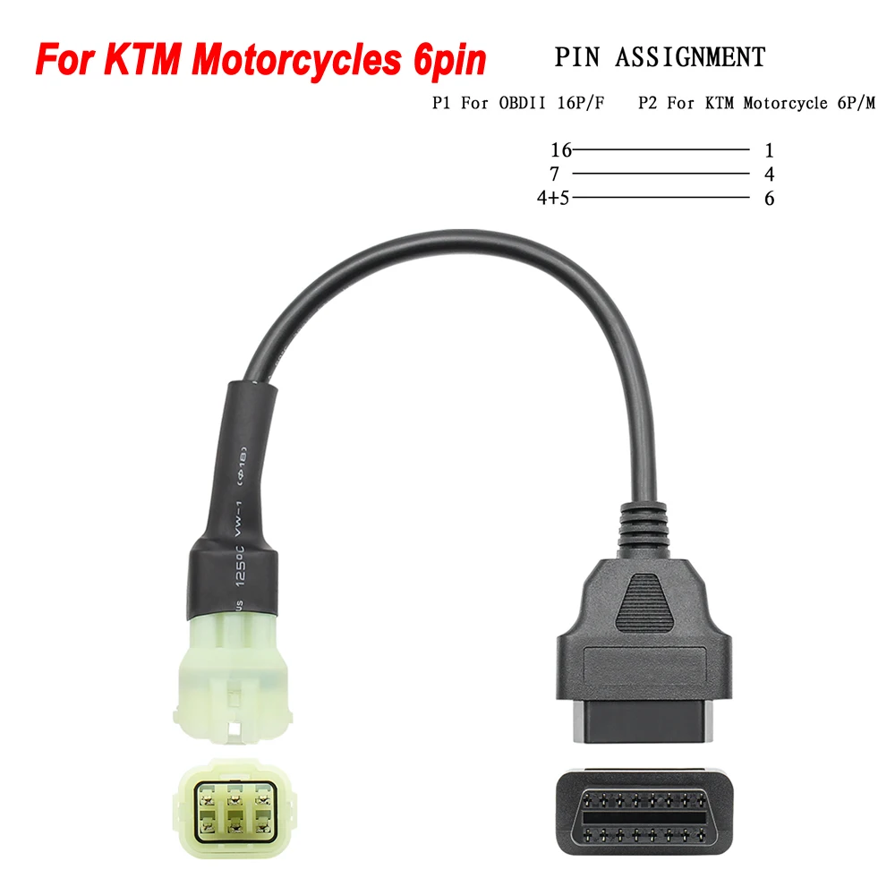 For KTM For Ducati OBD2 Connector Motorcycle Motorboat For YAMAHA For  Moto For  - £81.39 GBP