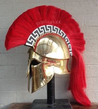 Medieval Wearable Greek Corinthian Helmet Free Leather Liner Knight helmet - £155.84 GBP