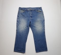 Vintage Dickies Mens 44x28 Distressed Spell Out Wide Leg Denim Jeans Blu... - $44.50