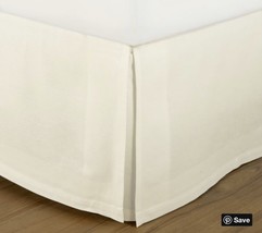 Pottery Barn Linen Cotton Blend Bedskirt-Off White Queen Size - $199.00