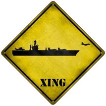 Aircraft Carrier Xing Novelty Mini Metal Crossing Sign MCX-175 - £13.30 GBP