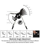 Foldable High chair with Multiple Adjustable Backrest-Dark Gray - Color:... - $3,682.16 MXN
