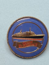 Queen Elizabeth 2 Ocean Liner Pin Vintage Made in England - $9.85