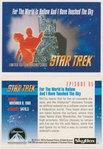1993 Star Trek VHS Card #65 ~ For the World is Hollow &amp; I Have Touched the Sky - £20.16 GBP