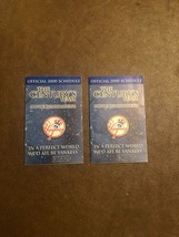 TWO Yankees Official 2000 Baseball Pocket Schedules - £2.36 GBP