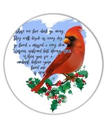 Cardinal Quote : Gift Coaster Bird Grieving Lost Loved One Grief Healing... - £3.95 GBP