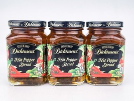 Dickinsons Hot Pepper Spread 9.5 Oz Lot Of 3 BB 3/2024 Jelly NEW DISCONT... - $58.00