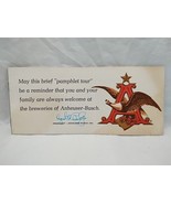 Vintage Michelob Budweiser Busch Beer Pamphlet Tour - $10.89