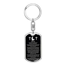 Awit 23 Psalm 23 in Tagalog Dog Tag Pendant Keychain Engraved 18k Gold - £46.67 GBP