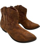 Arizona Jean Co Women - Size 8M - Brown Soft Faux Leather Ankle Boots 8048 - €21,05 EUR