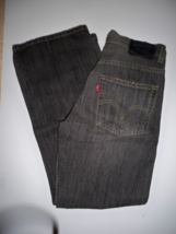 Boy's Levi's 527 Dark Gray Boot Cut 14 Regular J EAN S Pants New $49 - $32.99