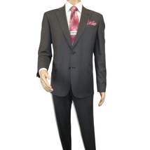 Men Suit BERLUSCONI Turkey 100% Soft Italian Wool Super 180's #Ber26 Gray Plaid image 3