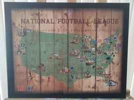 NFL Artissimo National Football League Team Logo Canvas Wall Hanging 16x20  - £22.36 GBP