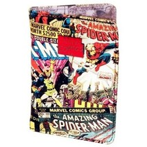 Marvel Classic Comic Book Covers Collage Vinyl Bi-Fold Passport Holder Wallet - £11.45 GBP