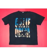 Distortion California Graphic Tee Large T-shirt Silkscreen Tropical Surf... - £3.89 GBP