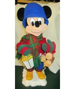 Disney Mickey Mouse Animated Motion Musical Christmas  Lantern /logs  - £149.45 GBP