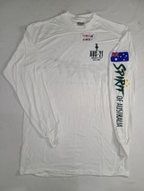 Hanes Beefy T Vtg T Shirt Single Stitch Size L 42- 44 Graphic Americas Cup 1992 - £23.27 GBP