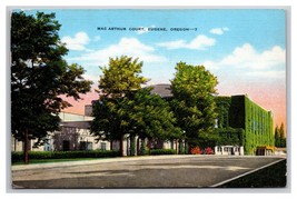 Mac Arthur Court Eugene Oregon OR Linen Postcard H30 - £2.69 GBP