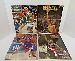 4 Vintage 1991 Beckett Basketball Monthly Larry Bird Kareem ABDUL-JABBAR - £11.90 GBP