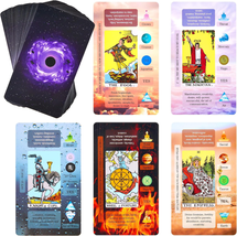 XSYLOHXL Tarot Cards for Beginners Tarot Deck with Meanings on Them Training Tar - £11.38 GBP