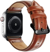 Bands Compatible with Apple Watch Band 44mm 42mm for iWatch Series 1-6  (Brown) - £9.30 GBP