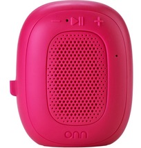 onn. Mini Bluetooth Speaker, Built-In Speakerphone &amp; Hanging Strip - Pin... - £8.81 GBP