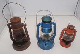 Lot Of 3 Lanterns - Dietz, Little Wizard, Red Globe - $60.00