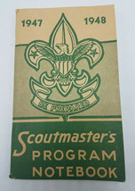 Vintage 1947 1948 Ex Condition Bsa Scoutmaster&#39;s Troop Program Note Book - £14.45 GBP
