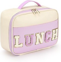 Kids Lunch Bag Insulated Lunch Bags for Women PU leather Lunch Bag for Girls Ins - £25.47 GBP