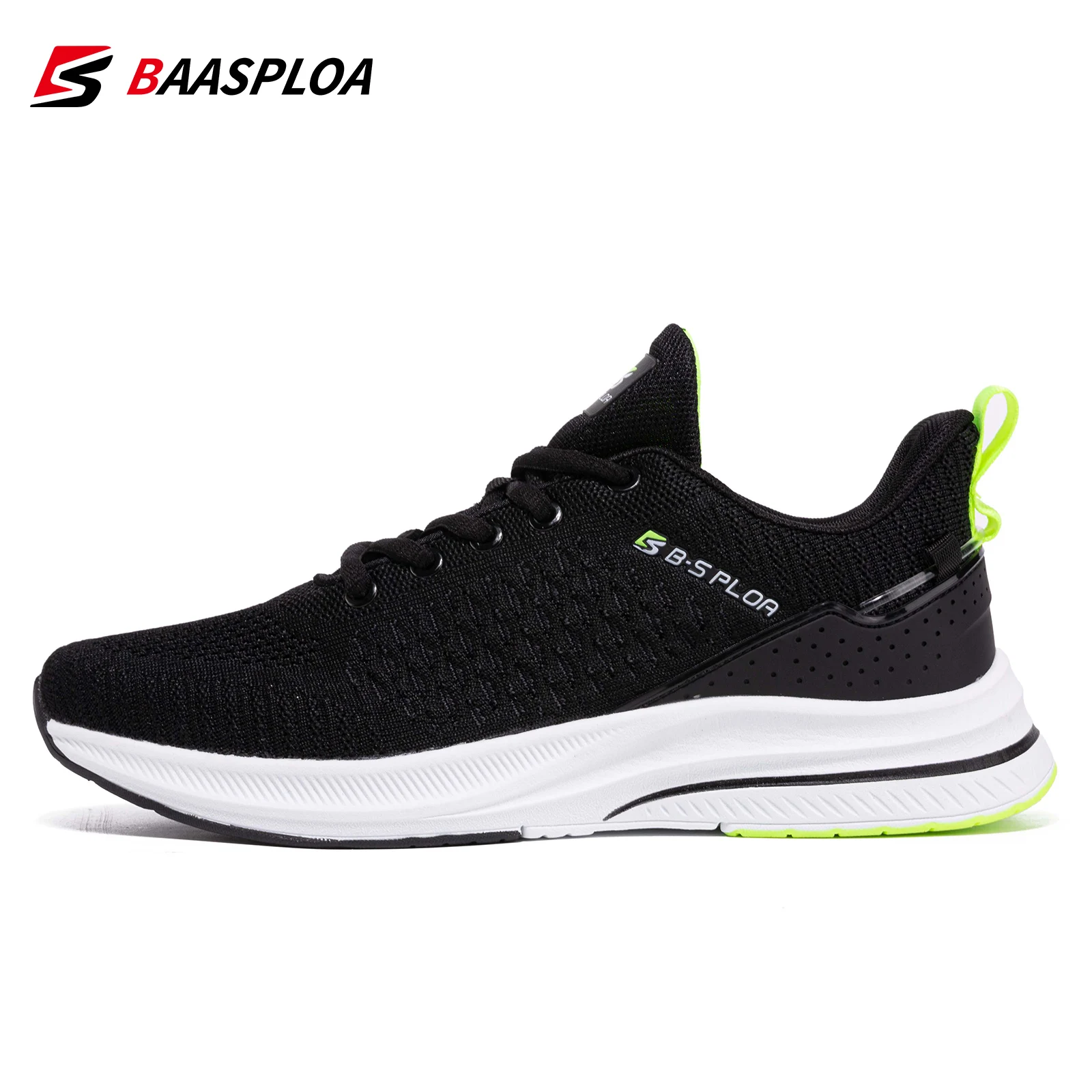 Best Sneakers Baasploa 2024 New Men Knit Casual Wal Shoes  Trendy   Light Shock  - £56.51 GBP