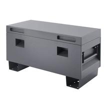 Trinity 36 in. Job Site Box Keep Your Tools Safe Car Mounted Brand New Gray - £125.72 GBP