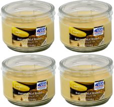 Candle-Lit Mainstays 11.5oz Banana Nut Bread Candles, 4-Pack - £34.81 GBP