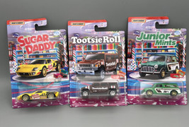 Matchbox 2019 Candy Cars Lot Tootsie Roll , Junior Mints,  Sugar Daddy Lot Of 3 - £9.53 GBP