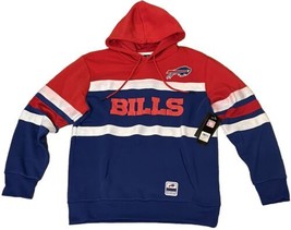 Buffalo Bills Football NFL Team Apparel Hoodie Sweatshirt Men's L Red White Blue - $59.30