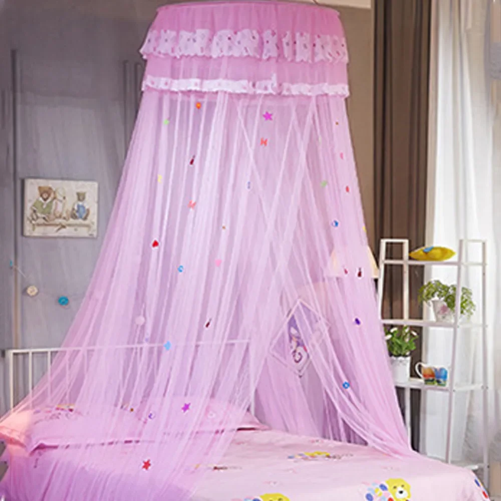 Home Textile Princess Dome Mosquito Net Suspended Ceiling Floor Bed Curtain - £22.56 GBP