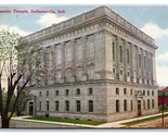 Masonic Temple Indianapolis Indiana IN UNP DB Postcard J18 - $3.91