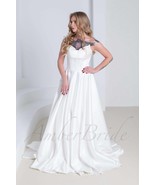 SELLOUT, IN STOCK: Satin Wedding Dress, Strapless Wedding Dress, A Line ... - £253.56 GBP