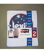 Levi’s Youth 2-Pack Tee Girls Size 10/12 Patriotic Red,White,Blue - Pins... - $309.95 MXN