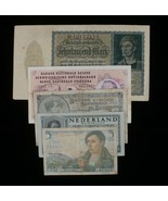 European Nations 5-Notes Lot // Belgium France Germany Netherlands Switz... - $68.49 CAD