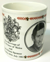 Vintage Princess Diana Prince Charles Royal Wedding Commemorative Coffee Mug Cup - £8.29 GBP