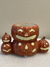 Yankee Candle Halloween Stacked Pumpkins Candle Holder NEW - $17.82