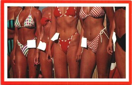 “California Girls” Vintage Postcard 80s Bikini Contest Close Up Beach Hot - £7.32 GBP