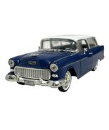 1955 Chevy Bel Air Nomad ARKO Diecast Wagon Blue/White 1:34 Doors Hood Open - €12,16 EUR